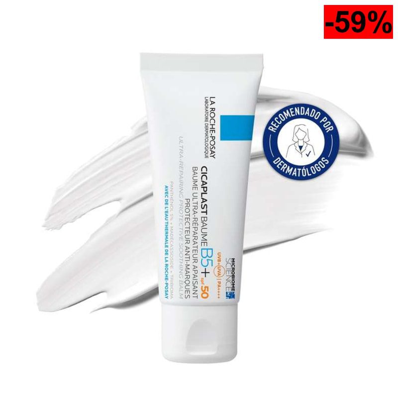 La Roche Posay Bálsamo Calmante Reparador, Fotoprotección SPF50, Para Marcas y Tatuajes, Alivia y Repara la Piel. Cicaplast Baume B5+, 40 ml - oferta Amazon