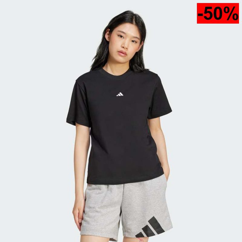 Adidas Essentials Small Logo T-Shirt Camiseta de Manga Corta Mujer - oferta Amazon