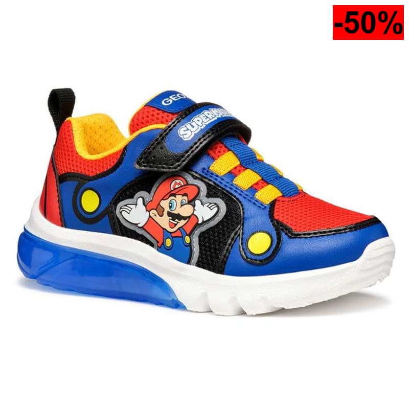 Geox Zapatilla niño Super Mario con luz - tallas 24 a 38 - oferta Amazon