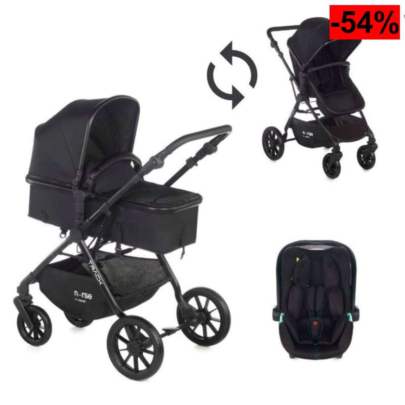 Nurse Track, Carrito de Bebé 2 en 1 + Portabebé, Hamaca Convertible en Capazo - oferta Amazon