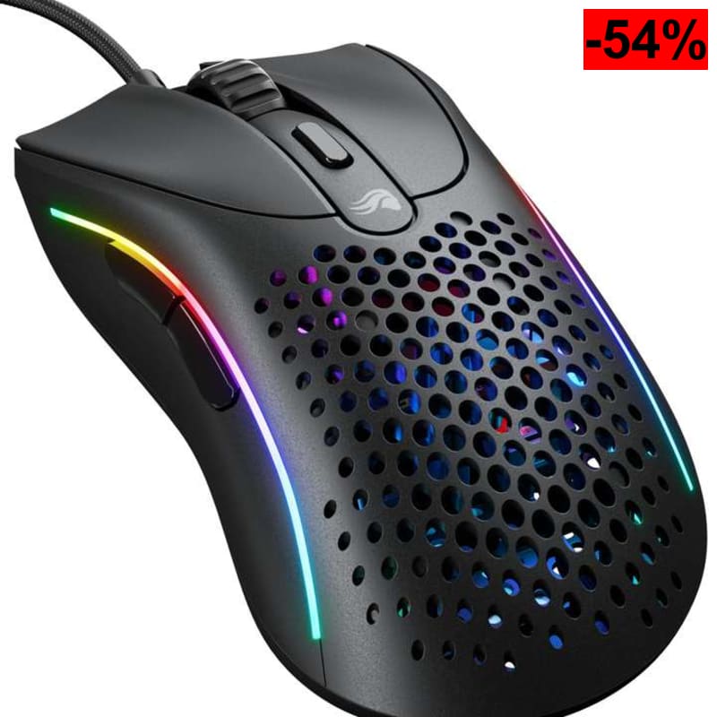 GLORIOUS Gaming Model D 2 Ratón Gaming con Cable - ergonómico, superligero 58 g - oferta Amazon