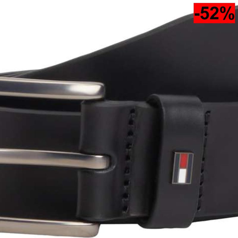 Tommy Hilfiger Cinturón de Piel para Hombre Denton 3,5 cm - oferta Amazon