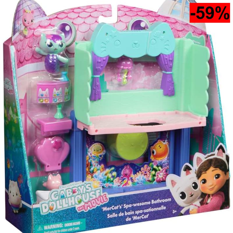Figura y Accesorios Movie Bathroom Portal Rooms Gabby's Dollhouse Spin Master (Reacondicionado - Como Nuevo) - oferta Amazon