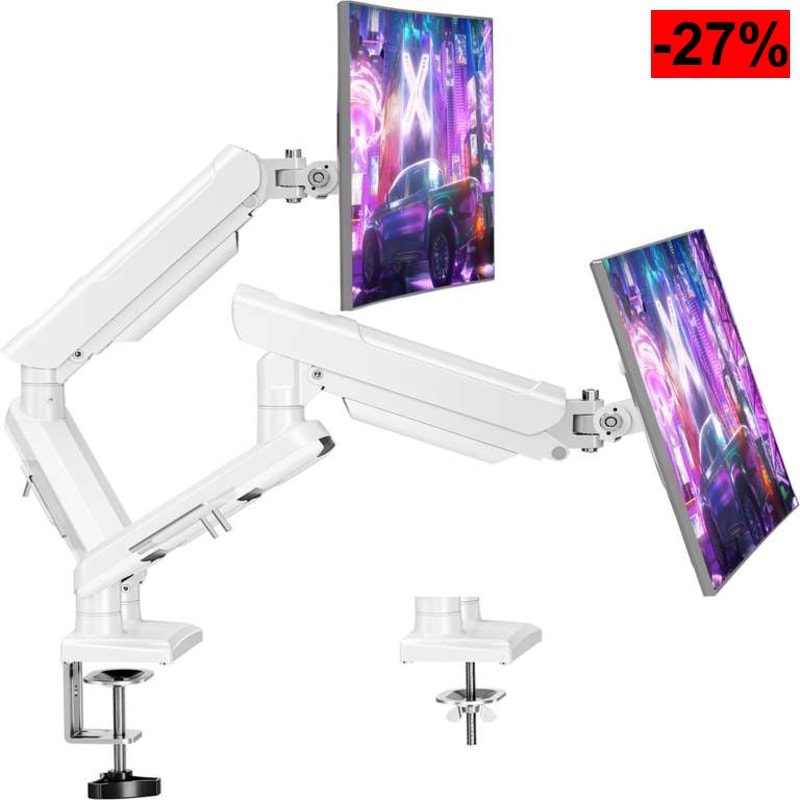 ELIVED EV6012W - Soporte para 2 monitores de 13 a 32 pulgadas - oferta Amazon