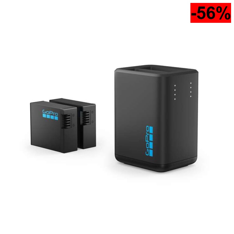 GoPro Cargador de Batería Dual + 2 Baterías Recargables Enduro - oferta Amazon