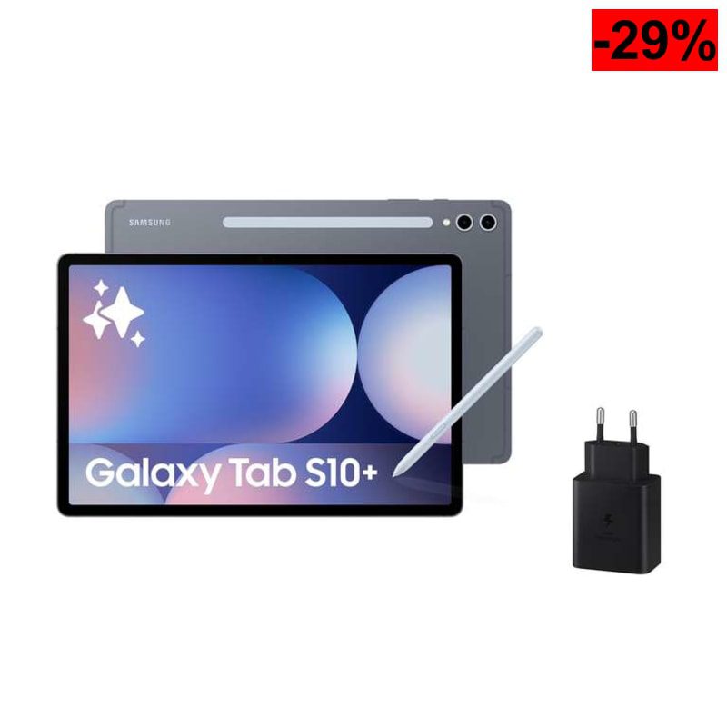 Samsung Galaxy Tab S10+ 12.4″ – Tablet con Inteligencia Artificial, 12GB RAM, 256GB, AMOLED Antirreflejos, S Pen y Cargador Incluido - oferta Amazon
