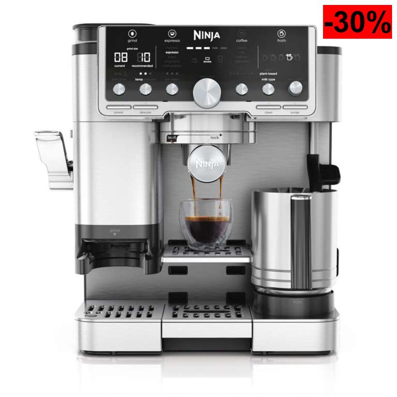 Ninja Luxe Pro Cafetera 3 en 1 para Espresso, Cold Brew y Café de Filtro con Molinillo y Espumador Integrados - oferta Amazon