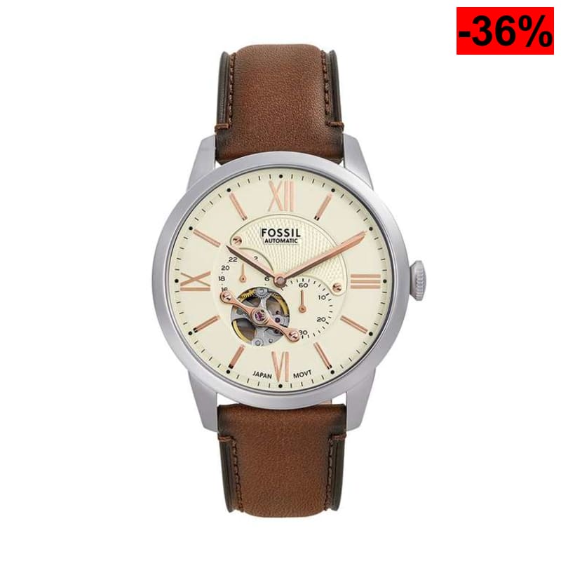 Fossil Townsman Reloj para Hombre, Movimiento mecánico automático con Correa de Acero o Piel - oferta Amazon