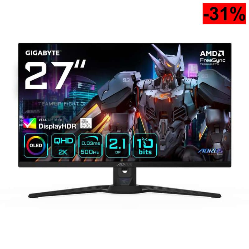 Gigabyte Technology Monitor de Juegos UHD 31,5” 3840 x 2160, 165Hz, HDMI 2.1 - oferta Amazon
