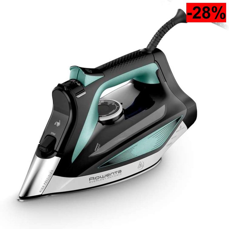 Rowenta Everlast Antical, Plancha de vapor, potente distribución de vapor, punta de alta precisión, segura y sencilla, alta potencia - oferta Amazon