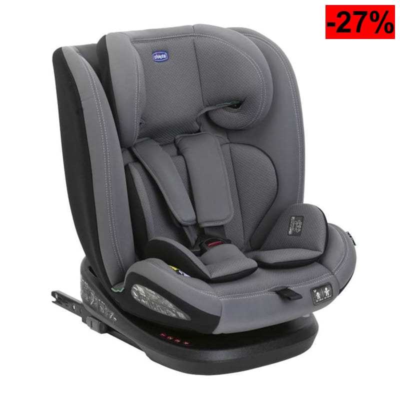 Chicco Silla de Coche Mokita I-Size, con Sistema Isofix, para niños de Entre 76 y 150 cm de Altura, Reductor Incluido. Color Gris - oferta Amazon