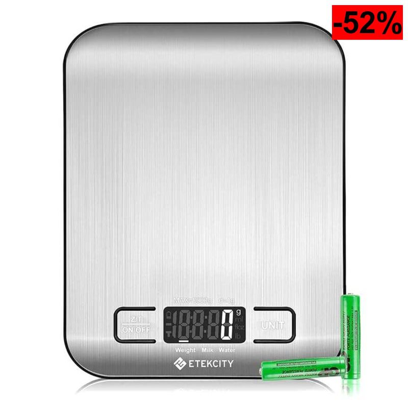 (Reaco - Como nuevo) ETEKCITY Báscula de Cocina Digital de Acero Inoxidable, Balanza Cocina de Alta Precisión - oferta Amazon