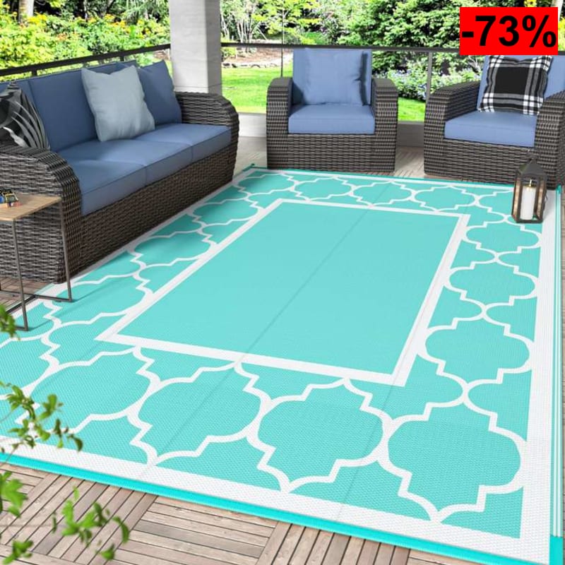 GENIMO - Alfombra Exterior Terraza 180x275 cm - oferta Amazon