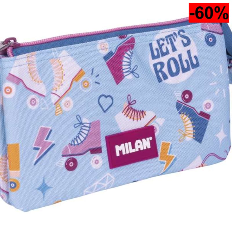 MILAN Estuche portatodo 5 compartimentos serie especial Roller 2 - oferta Amazon