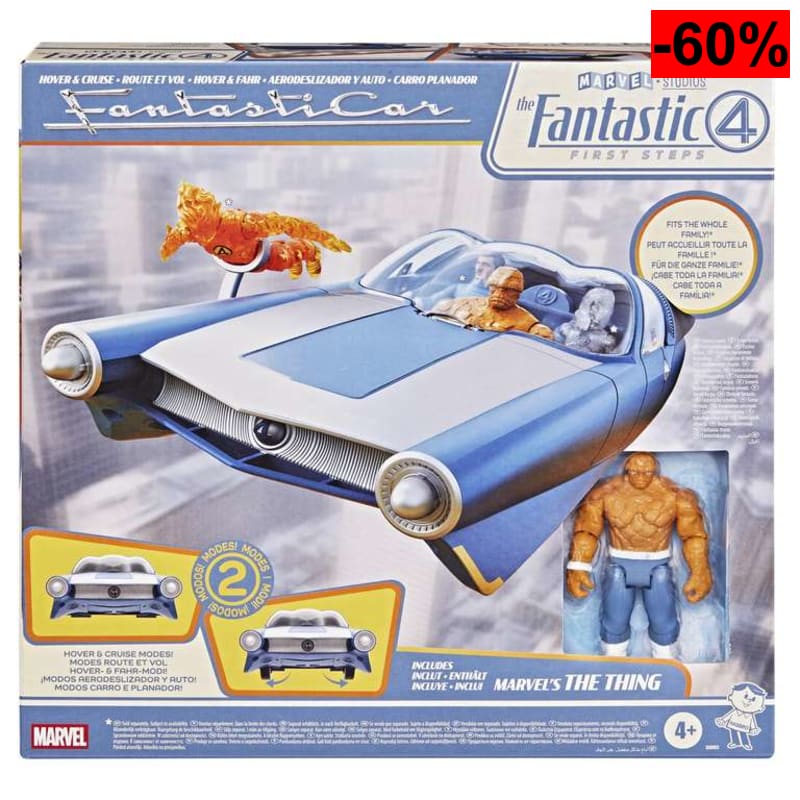 Fantasticar Aerodeslizador Auto y Figura Los 4 Fantasticos Marvel (Reacondicionado - Como Nuevo) - oferta Amazon