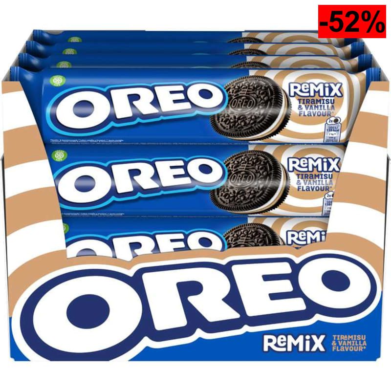 Oreo Remix Tiramisú y vainilla - Pack de 16 x 157 g - oferta Amazon