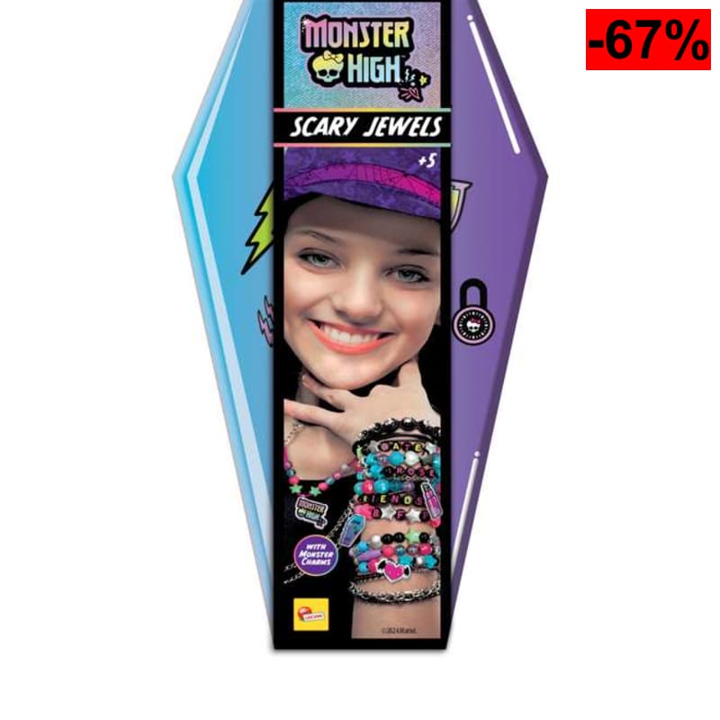 Lisciani - MONSTER HIGH - JOYAS ATERRADORAS - Kit de Creación de Joyas - oferta Amazon