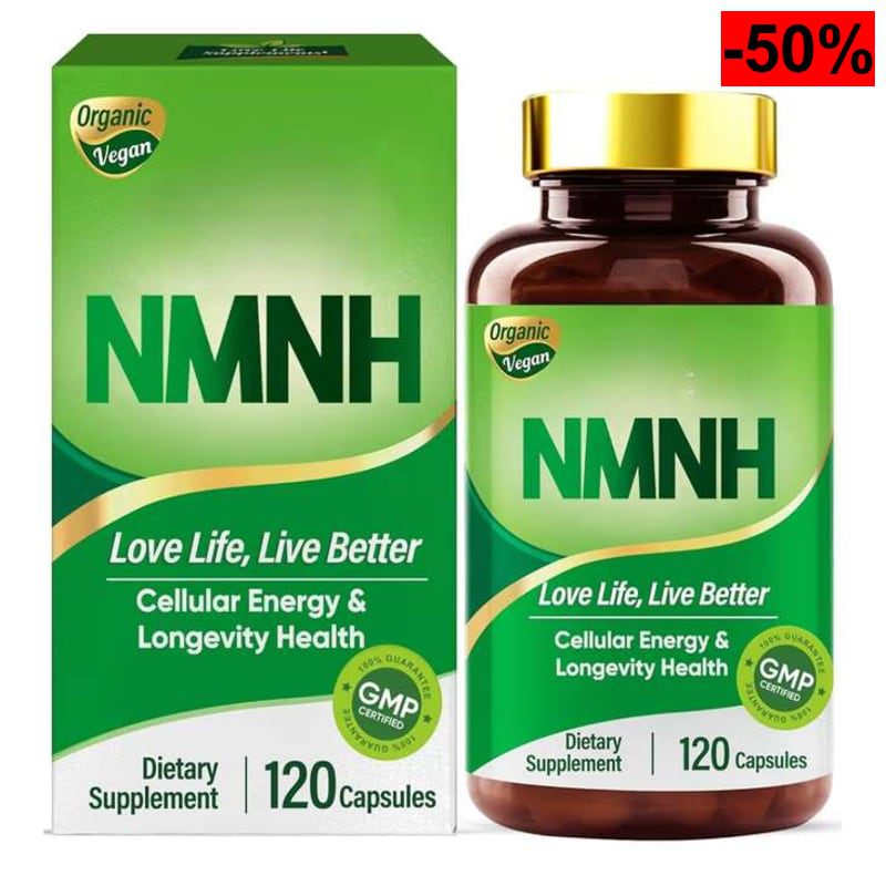 NMNH 1000mg + NAD+ Suplemento Antienvejecimiento Activo, 120 Cápsulas - oferta Amazon