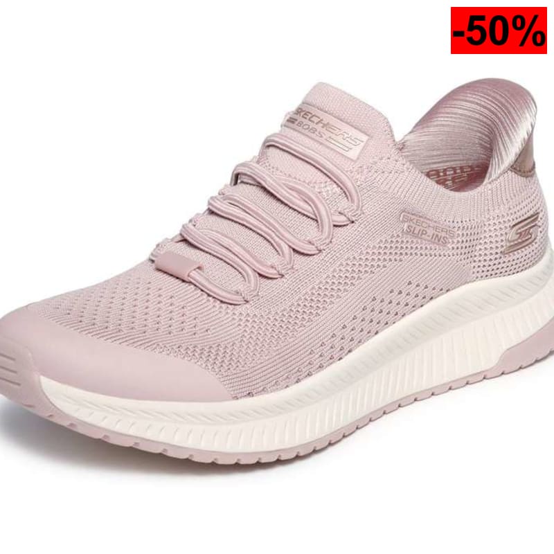Zapatillas de Mujer Skechers Bobs Squad 4 Dire Step Slip-In – Rosa – Tallas 36 a 41
