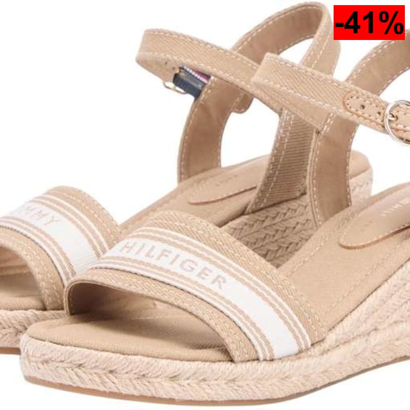Tommy Hilfiger Mid Wedge Espad Webbing Alpargatas de cuña Mujer - oferta Amazon