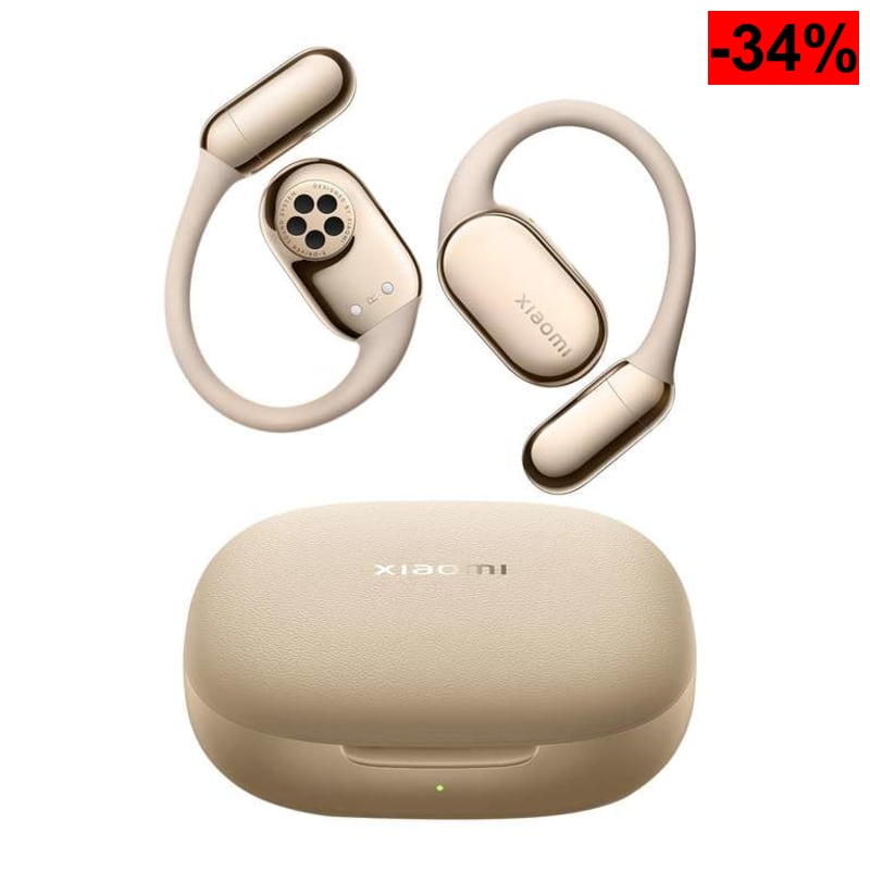 Auriculares de Oreja Abierta XIAOMI OpenWear Stereo Pro (Oro Arena) - oferta Amazon