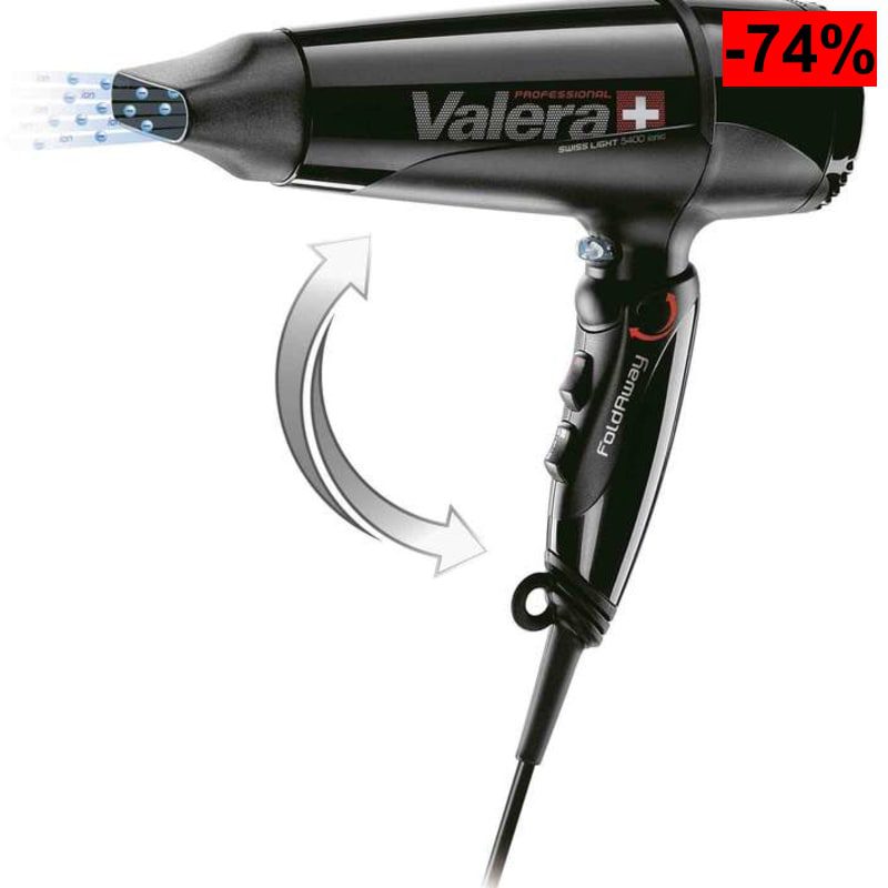 Valera Swiss Light Fold-Away 5400 Secador de Pelo Profesional Plegable 2000 W (Reacondicionado - Como Nuevo) - oferta Amazon