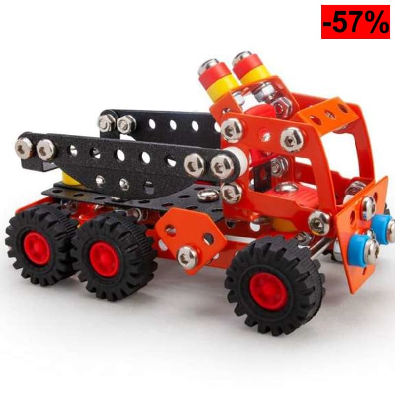 Constructor Lorry - Juego de construcción metálica - 195 Piezas - Camión de Montaje - Estuche - oferta Amazon