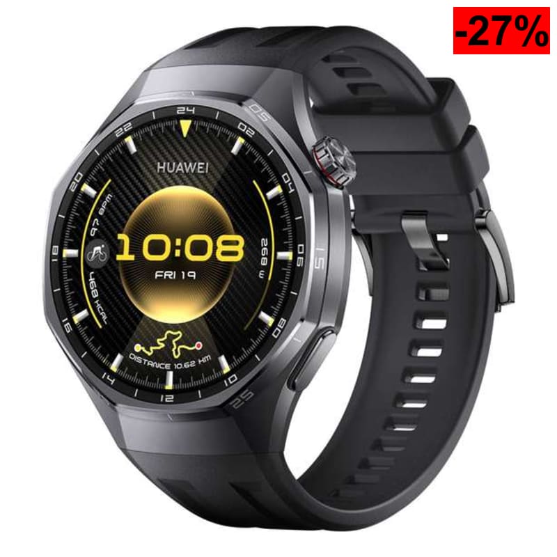 HUAWEI Watch GT 6 Pro 46mm GPS Reloj Inteligente 1.47'' AMOLED, Negro, 21 Días, NFC - oferta Amazon