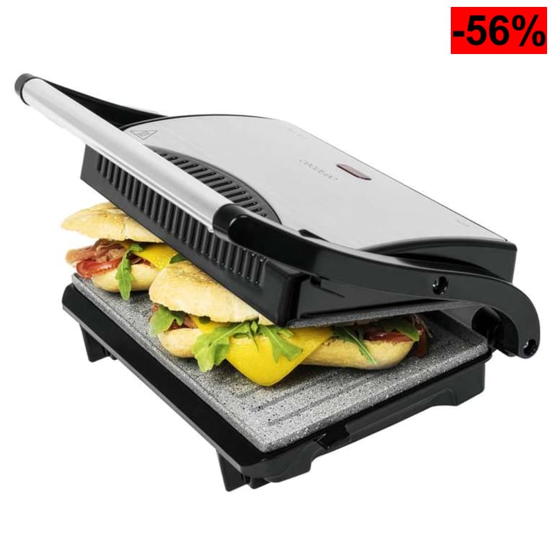 Cecotec Parrilla Eléctrica Rock'n Grill 1000W (Reacondicionado - Como Nuevo) - oferta Amazon