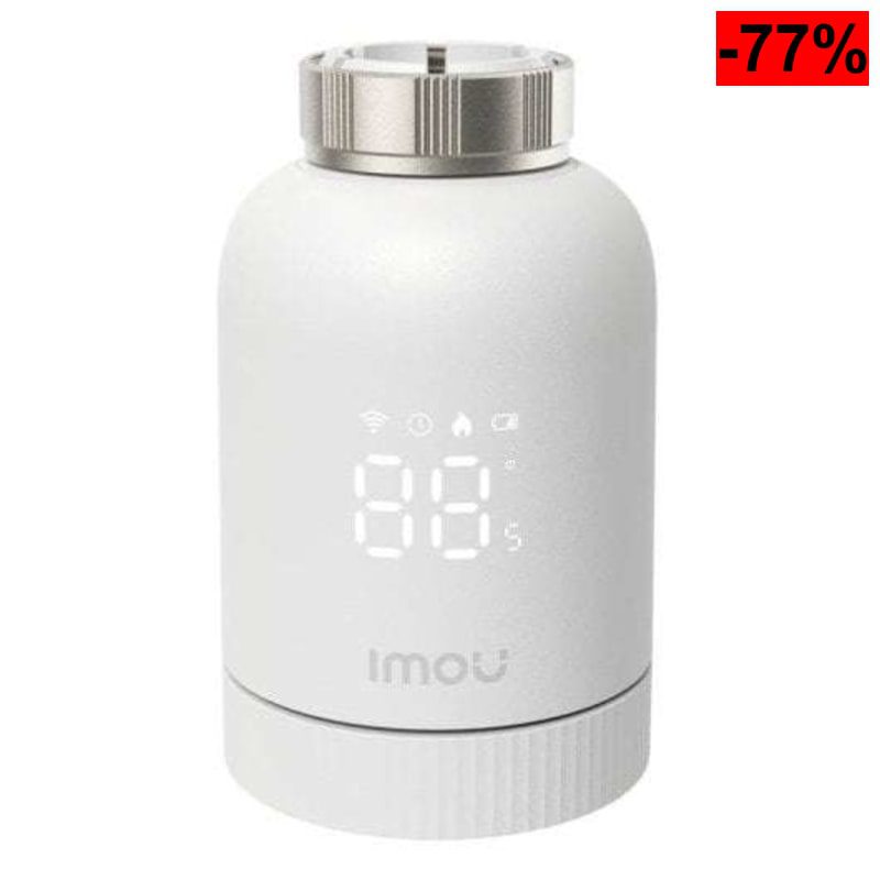 Termostato digital Imou ZigBee Blanco inteligente programable, batería, Alexa/Google - oferta Amazon