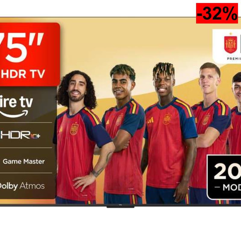 TCL 75V6D Televisor 75 Pulgadas 4K UHD Smart TV, Fire TV, Alexa Integrado, Dolby Vision & Atmos, - oferta Amazon