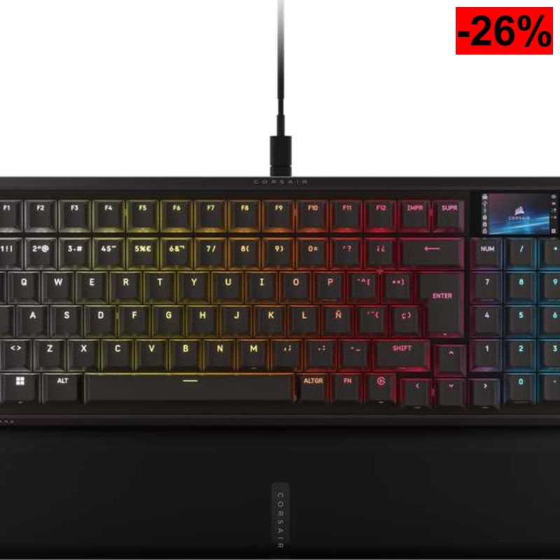 Corsair Vanguard Pro 96 Efecto Hall Teclado con Cable para Juegos Magnético-Mecánico – Formato 96%, 8000 Hz - oferta Amazon