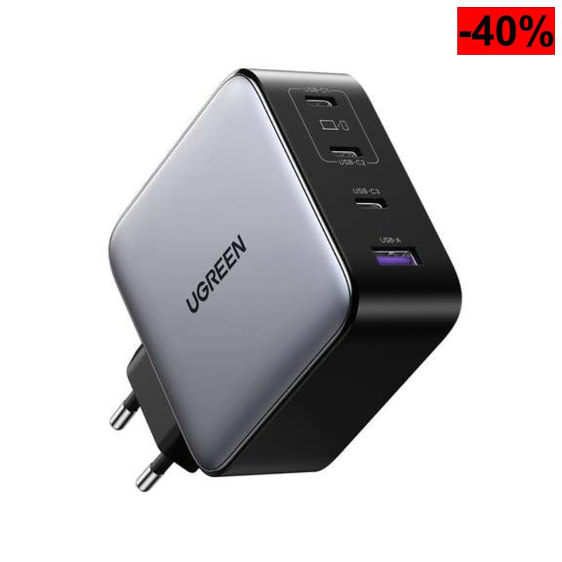 UGREEN Nexode 200W Cargador USB C Carga Rápida Múltiple Puertos | 4 Puertos, PD 3.1, PPS 45W - oferta Amazon