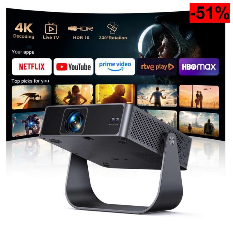Proyector Portatil 1080 nativo android - oferta Amazon