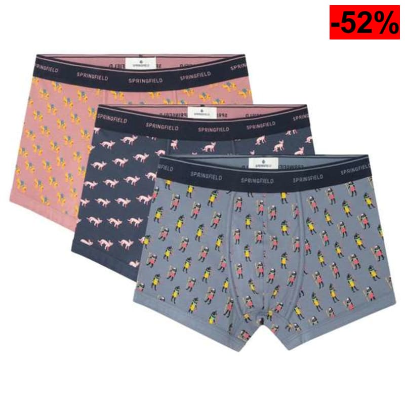 Springfield 3 Pack of Boxers Egypt Boxer Briefs Hombre - oferta Amazon