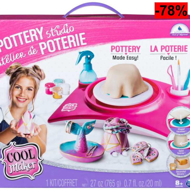 Cool Maker Pottery Cool Studio Kit de Cerámica para Niños (Reacondicionado - Como Nuevo) - oferta Amazon
