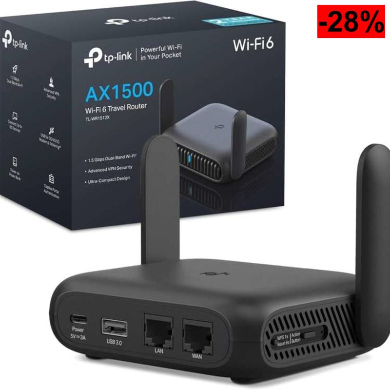 Router wifi 6 portatil - oferta Amazon