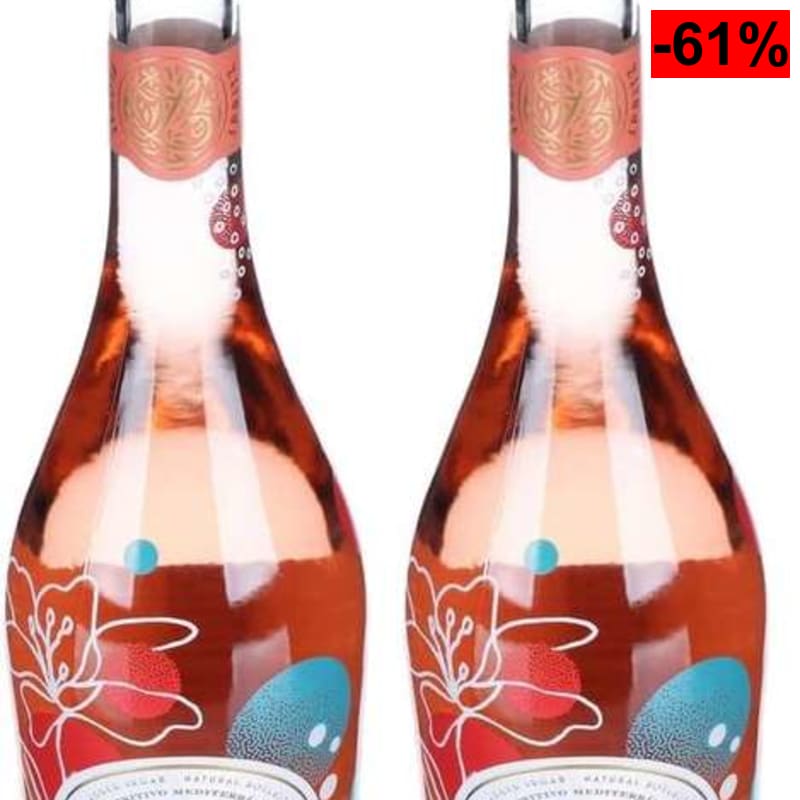 Lolea -Floral Spritz, Vino Espumoso Rosado que equilibra sabores cítricos con un toque floral- Óptimo para celebraciones cócteles 2 botellas - oferta Amazon