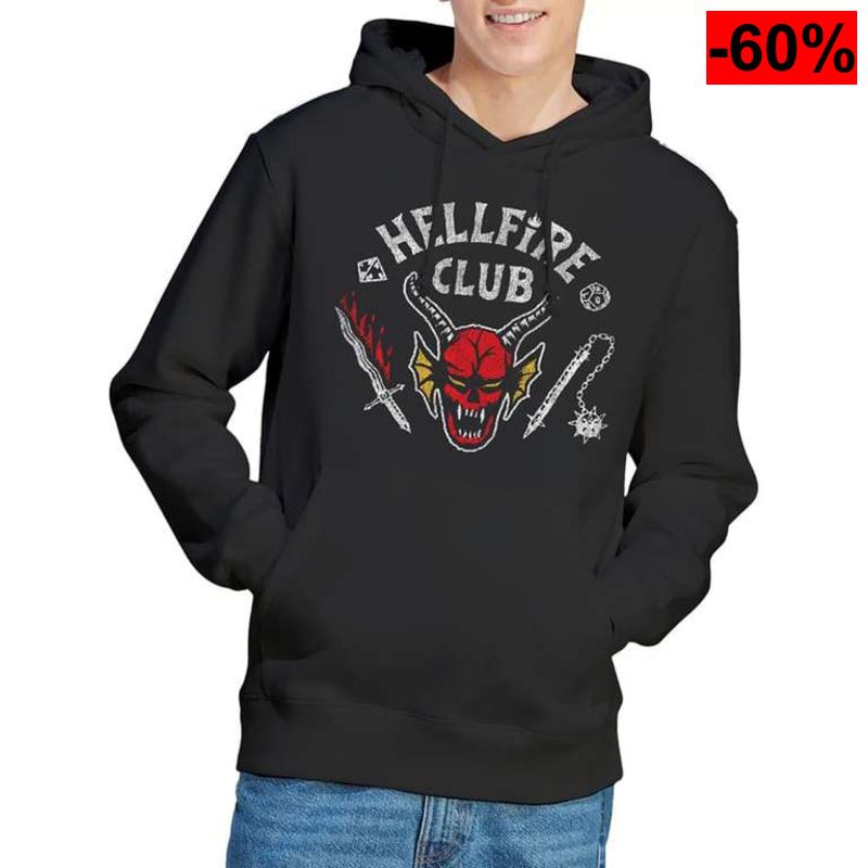 Sudadera Stranger Things Hellfire Club - oferta Amazon