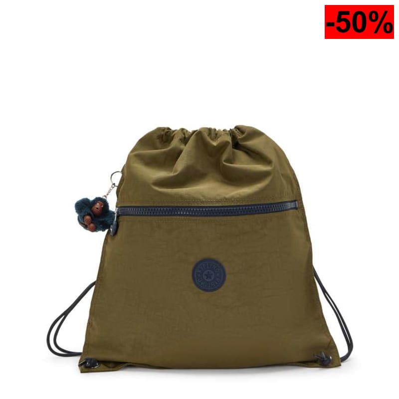 Kipling SUPERTABOO Mediana Mochila, Treasure Green - oferta Amazon