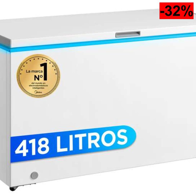 Midea Congelador Pequeño 418L, Motor Inverter, 41 db - oferta Amazon