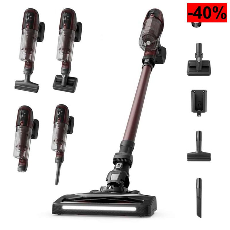 Rowenta X-Pert 6.80, Aspiradora Escoba Sin Cable, Autonomía de 60 min, Limpieza 4 en 1, Ligera Solo 1,4 kg, Accesorios para Mascotas - oferta Amazon