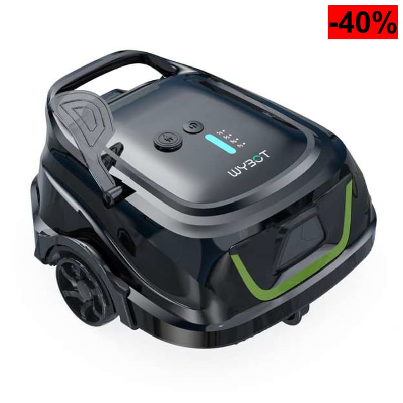 WYBOT A1p Robot Piscina Limpiafondos Inalámbrico, Aspirador Automático, 120 Min Autonomía, Doble Filtración, LED, Carga 2,5h, 4 Modo - oferta Amazon