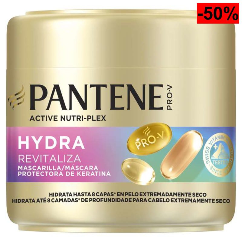 3 x MASCARILLA Pantene Pro-V KERATINA - Hidratación Profunda- 300gr x 3 - oferta Amazon