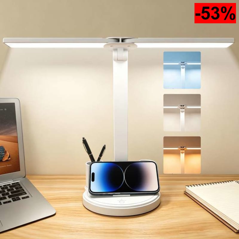 Lámpara de escritorio LED inalámbrica - oferta Amazon
