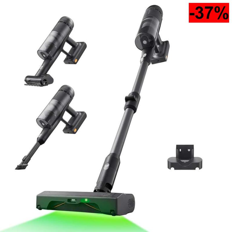 Aspiradora de Mano Sin Cable Roborock H60 Ultra ¡Potencia brutal de 210 AW, 90 min de autonomía y tubo flexible! - oferta Amazon