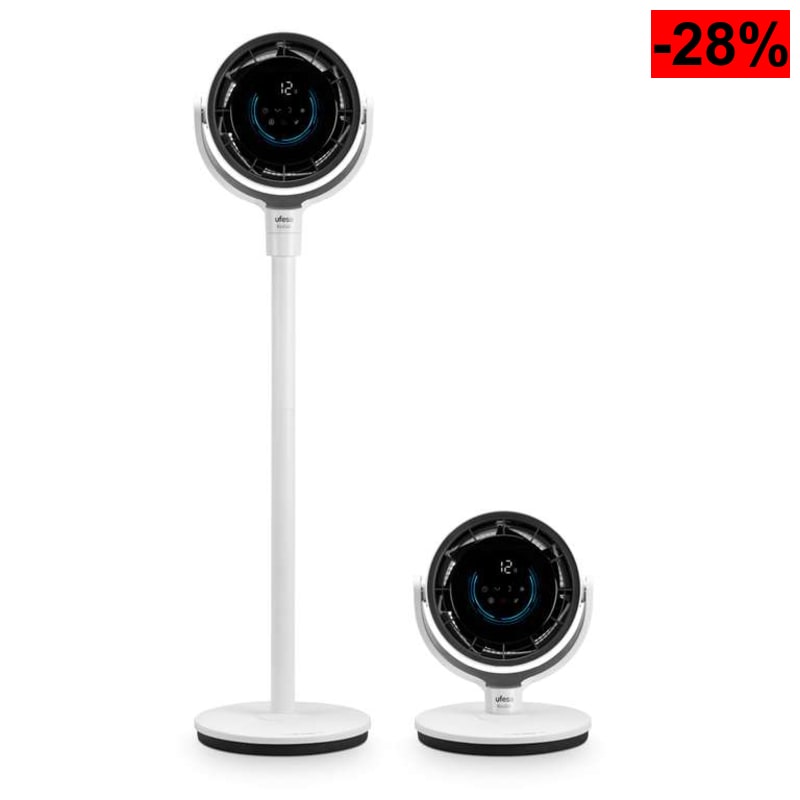 Ufesa Ventilador Kodiak SilentAirMotion Circulador de Aire 3D, Motor Brushless, 24W, Sistema Vortex Motion, 12 Velocidades, 3 Modos - oferta Amazon