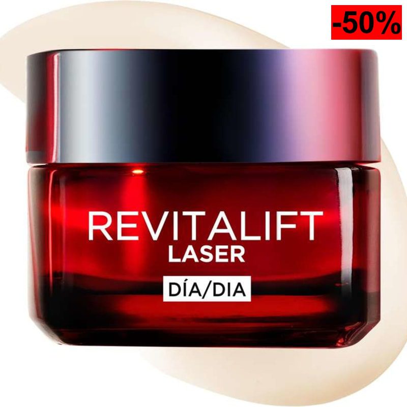 3x L'Oréal Paris Revitalift Laser, Crema de Día Anti-Edad Nº1 - oferta Amazon