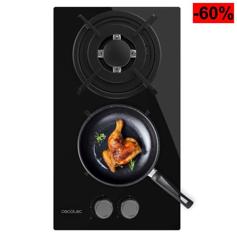 Cecotec placa de gas de 2 fuegos - oferta Amazon