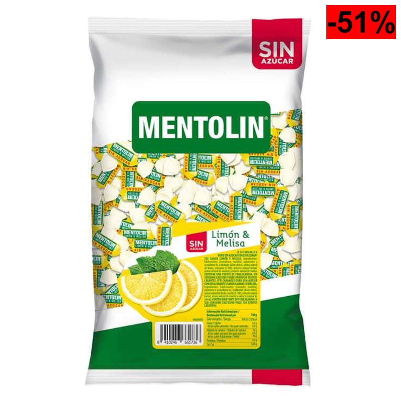 1 Kilo Mentolín Limón & Melisa Caramelo Balsámico sin Azúcar - oferta Amazon